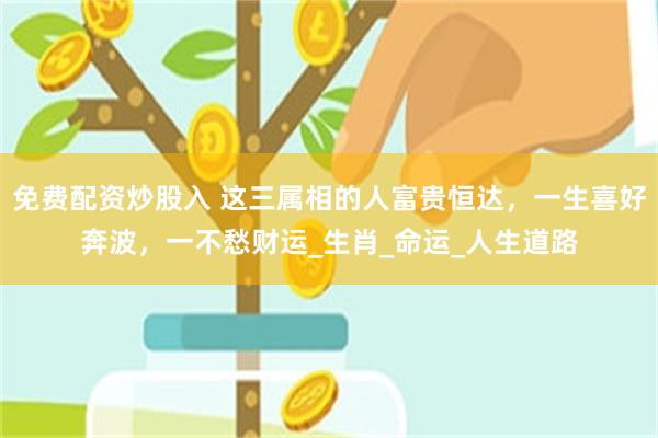 免费配资炒股入 这三属相的人富贵恒达，一生喜好奔波，一不愁财运_生肖_命运_人生道路