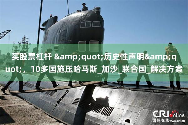 买股票杠杆 &quot;历史性声明&quot;，10多国施压哈马斯_加沙_联合国_解决方案